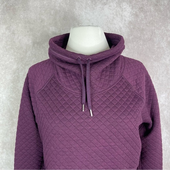 Marmot Annie Quilted Funnel Neck Sweatshirt Pullover In Purple Size S - Picture 2 of 8